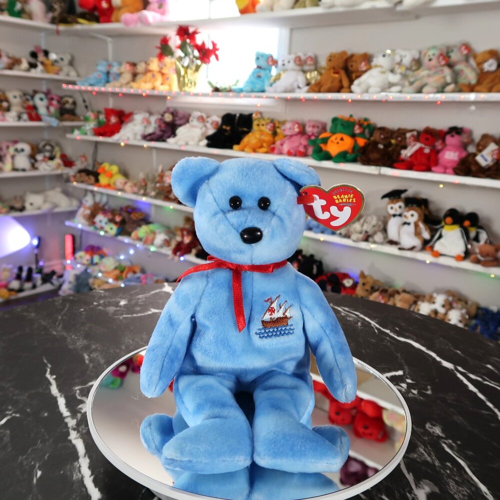 TY Beanie Baby - Nina the Bear (Internet Exclusive) | MWMT Mint Tags | Retired - Picture 4 of 16